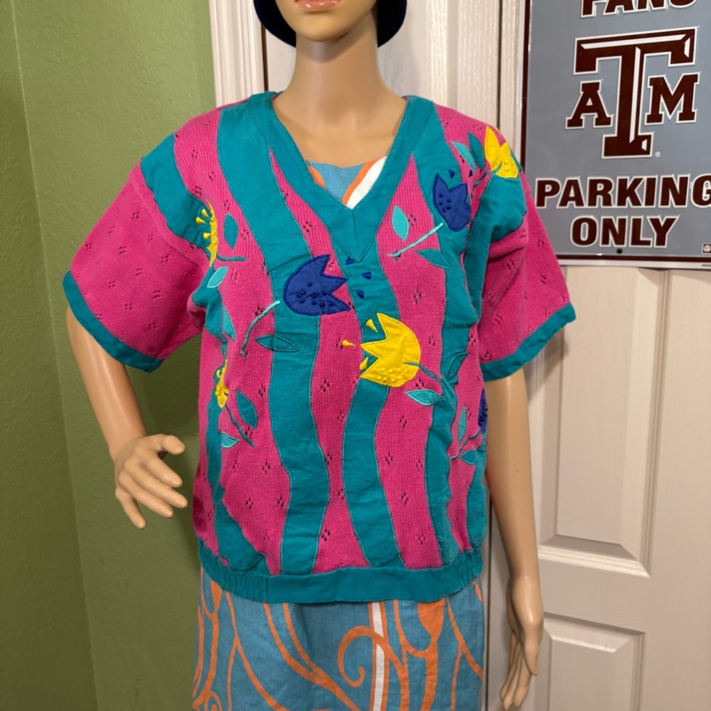 P galli designs Women’s Short Sleeve Sweater